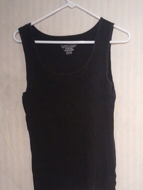 Faded Glory Black Sleeveless Ribbed Tank